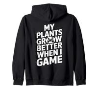 Gaming Helps My Plants Grow Pixel Style Sudadera con Capucha