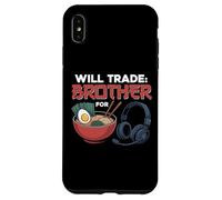 Gaming intercambiará a su Hermano por un Jugador Divertido de Juegos y Ramen Carcasa para iPhone XS MAX