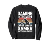 Gaming Introvertido Amante Tranquilo Jugador Feliz Dueño de Perro Sudadera