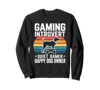 Gaming Introvertido Amante Tranquilo Jugador Feliz Dueño de Perro Sudadera