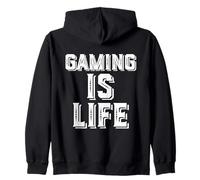 Gaming Is Life Funny PC o Consola Videojuegos para un Jugador Sudadera con Capucha