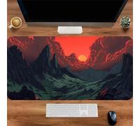 Gaming Mouse Mat Abstract Cloud, Large Mouse Pad 700x400mm Thickness 2MM, Improved Precision and Speed, Non-Slip Base Mousepad with Stitched Edges for Gaming, Office & Home