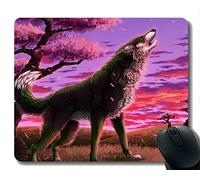 Gaming Mouse Mat, Animal Wolf Girls Gaming Mousepad Mat