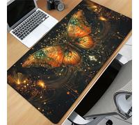 Gaming Mouse Mat Beautiful Butterfly, Large Mouse Pad 900x400mm Thickness 2MM, Improved Precision and Speed, Non-Slip Base Mousepad with Stitched Edges for Gaming, Office & Home
