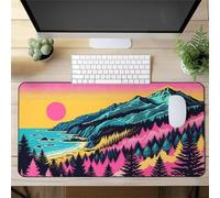 Gaming Mouse Mat Beautiful Ocean Views, Large Mouse Pad 800x400mm Thickness 2MM, Improved Precision and Speed, Non-Slip Base Mousepad with Stitched Edges for Gaming, Office & Home