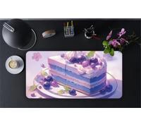 Gaming Mouse Mat Blueberry Cake, Large Mouse Pad 600x400mm Thickness 2MM, Improved Precision and Speed, Non-Slip Base Mousepad with Stitched Edges for Gaming, Office & Home