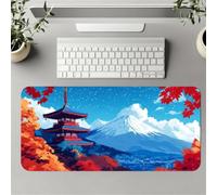 Gaming Mouse Mat Building Mountain, Large Mouse Pad 700x300mm Thickness 3MM, Improved Precision and Speed, Non-Slip Base Mousepad with Stitched Edges for Gaming, Office & Home