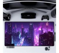 Gaming Mouse Mat Bustling City, Large Mouse Pad 800x400mm Thickness 2MM, Improved Precision and Speed, Non-Slip Base Mousepad with Stitched Edges for Gaming, Office & Home