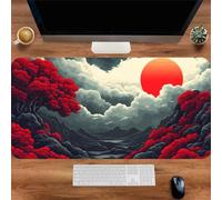 Gaming Mouse Mat Cloud Tree, Large Mouse Pad 1500x800mm Thickness 2MM, Improved Precision and Speed, Non-Slip Base Mousepad with Stitched Edges for Gaming, Office & Home