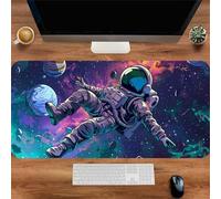 Gaming Mouse Mat Cool Astronaut, Large Mouse Pad 600x300mm Thickness 3MM, Improved Precision and Speed, Non-Slip Base Mousepad with Stitched Edges for Gaming, Office & Home