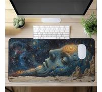 Gaming Mouse Mat Cosmic Vortex, Large Mouse Pad 900x400mm Thickness 2MM, Improved Precision and Speed, Non-Slip Base Mousepad with Stitched Edges for Gaming, Office & Home