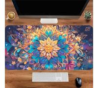 Gaming Mouse Mat Datura Flower, Large Mouse Pad 600x400mm Thickness 2MM, Improved Precision and Speed, Non-Slip Base Mousepad with Stitched Edges for Gaming, Office & Home