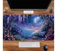 Gaming Mouse Mat Fairyland Sea, Large Mouse Pad 800x400mm Thickness 2MM, Improved Precision and Speed, Non-Slip Base Mousepad with Stitched Edges for Gaming, Office & Home