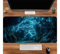 Gaming Mouse Mat Fantasy Cave, Large Mouse Pad 900x400mm Thickness 2MM, Improved Precision and Speed, Non-Slip Base Mousepad with Stitched Edges for Gaming, Office & Home