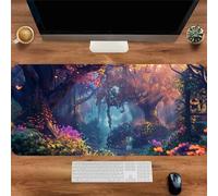 Gaming Mouse Mat Flowering Tree, Large Mouse Pad 800x300mm Thickness 2MM, Improved Precision and Speed, Non-Slip Base Mousepad with Stitched Edges for Gaming, Office & Home