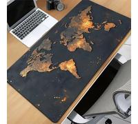 Gaming Mouse Mat Golden Sector, Large Mouse Pad 600x400mm Thickness 2MM, Improved Precision and Speed, Non-Slip Base Mousepad with Stitched Edges for Gaming, Office & Home