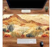 Gaming Mouse Mat Hill Plants, Large Mouse Pad 900x300mm Thickness 3MM, Improved Precision and Speed, Non-Slip Base Mousepad with Stitched Edges for Gaming, Office & Home