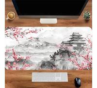 Gaming Mouse Mat Mountain Architecture, Large Mouse Pad 600x300mm Thickness 3MM, Improved Precision and Speed, Non-Slip Base Mousepad with Stitched Edges for Gaming, Office & Home