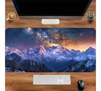 Gaming Mouse Mat Mountain Sky, Large Mouse Pad 800x300mm Thickness 3MM, Improved Precision and Speed, Non-Slip Base Mousepad with Stitched Edges for Gaming, Office & Home