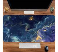Gaming Mouse Mat Night Cat, Large Mouse Pad 1000x500mm Thickness 2MM, Improved Precision and Speed, Non-Slip Base Mousepad with Stitched Edges for Gaming, Office & Home