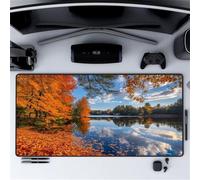 Gaming Mouse Mat Orange Tree, Large Mouse Pad 700x400mm Thickness 2MM, Improved Precision and Speed, Non-Slip Base Mousepad with Stitched Edges for Gaming, Office & Home
