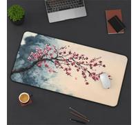 Gaming Mouse Mat Pink Branch, Large Mouse Pad 900x300mm Thickness 2MM, Improved Precision and Speed, Non-Slip Base Mousepad with Stitched Edges for Gaming, Office & Home
