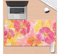 Gaming Mouse Mat Pink Petals, Large Mouse Pad 1500x800mm Thickness 2MM, Improved Precision and Speed, Non-Slip Base Mousepad with Stitched Edges for Gaming, Office & Home