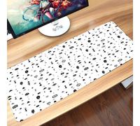 Gaming Mouse Mat Rubber Base, Tribal Simple Background with Arrow Feathers and A