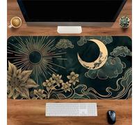 Gaming Mouse Mat Simplicity Cloud, Large Mouse Pad 800x400mm Thickness 2MM, Improved Precision and Speed, Non-Slip Base Mousepad with Stitched Edges for Gaming, Office & Home