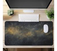 Gaming Mouse Mat Stars Night Sky, Large Mouse Pad 600x400mm Thickness 2MM, Improved Precision and Speed, Non-Slip Base Mousepad with Stitched Edges for Gaming, Office & Home