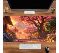 Gaming Mouse Mat Sunset Street, Large Mouse Pad 600x300mm Thickness 2MM, Improved Precision and Speed, Non-Slip Base Mousepad with Stitched Edges for Gaming, Office & Home