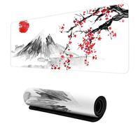 Gaming Mouse Pad 32x12'' Non Slip Cherry Blossom Large Mouse Pad Waterproof Smooth Keyboard Mat for Game ＆ Office
