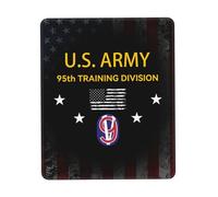 Gaming Mouse Pad, 95 División De Entrenamiento del Ejército De Los EE. UU. Tapete De Juego Antideslizante Alfombrilla Raton Portátil Alfombrilla De Ratón para Ratón Juegos 25X30Cm
