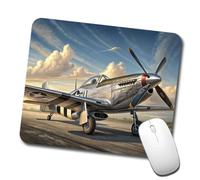 Gaming Mouse Pad Avión de Combate Estadounidense P-51 de la Segunda Guerra