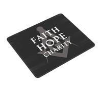 Gaming Mouse Pad Caridad Fe Esperanza Masónica Francmasón Alfombrilla para | Computadora Videojuegos 25x30CM Antideslizante Alfombrilla De RatóN Impermeable Alfombrilla Oficina Hogar