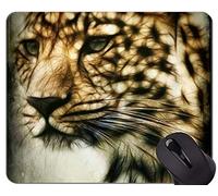 Gaming Mouse Pad, Cheetah Wild Leopard Antideslizante de Goma con Base Mousepad