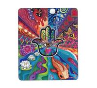 Gaming Mouse Pad, Cultura Hebreo Hamsa Arte Mal De Ojo Mousepad Multifuncional Alfombrilla De Escritorio Professional Mouse Pad para Laptop Trabajo 25X30Cm