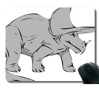 Gaming Mouse Pad Custom, Happy Dinosaur Antideslizante de Goma con Base Mousepad