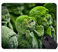 Gaming Mouse Pad Custom, Kyoto Buddah Buddha Statue Antideslizante de Goma Base Mousepad
