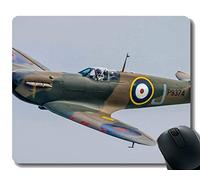 Gaming Mouse Pad Custom, Warplane Spitfire Fighter Laptop Mouse Pad Gaming Mouse Pad
