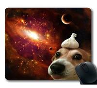 Gaming Mouse Pad, German Shepherd Dog Funny, Costura de precisión, Mouse Pad Duradero