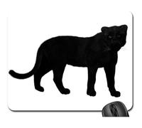 Gaming Mouse Pad, Leopardo Negro Gran Felino Místico Depredador Musculoso Mouse Pad Antideslizante Alfombrilla De Ratón para Juegos Portátil Alfombrilla Raton para Ratón Laptop 25X30Cm