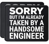 Gaming Mouse Pad Lo Siento, Pero ya Tengo Novia, un Ingeniero Muy Guapo. | Alfombrilla Pc 25x30CM Impermeable Mouse Pad Enrollable Alfombrilla Para Computadora Oficina Juegos