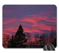 Gaming Mouse Pad, Parque Nacional Acadia Maine Atardecer Cielo Nubes Alfombrilla Gaming Antideslizante Alfombrilla De Ratón Portátil Mouse Mat para Laptop Trabajo 25X30Cm