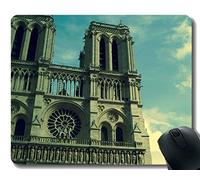 Gaming Mouse Pad Personalizado, Faith Faith Notre Dame Spirit Mouse Pad Stitched Border
