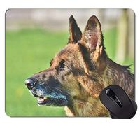 Gaming Mouse Pad Retrato de un Perro Pastor Australiano, Alfombrilla para ratón Schafer Dog