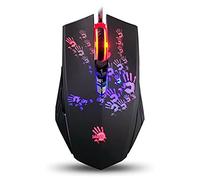 Bloody Ratón gaming A60 – microinterruptor infrarrojo, 4.000 CPI, Light Strike <1 ms – negro Neon