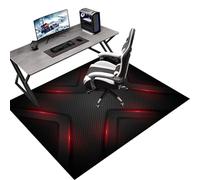 Gaming Protector de Suelo Alfombra para Silla de Oficina Protector de Suelo para Silla de Ruedas 90 x 140 cm Alfombras para Sillas Alfombra Protectora Silla de Escritorio Gaming para Suelos Duros