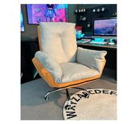 Gaming, reposabrazos con soporte para pies, cómodo estudio marrón, espuma viscoelástica para videojuegos, muebles modernos para relajarse