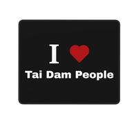 Gaming Tapete Amo A La Gente De Tai Dam Duradera Alfombrilla Escritorio Portátil Protector Escritorio para Computadora Oficina Trabajo 25X30Cm